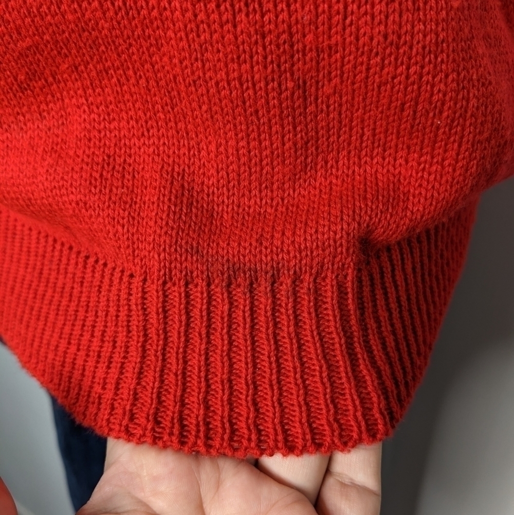 ✨3/$15 Vintage Sweaters USA red sailboat short sleeve sweater L - Picture 4 of 10